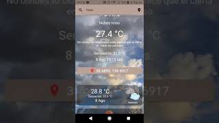 Demostración Aplicación clima Flutter screenshot 4