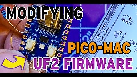 RUN a MAC 128 emulated on a TEMU RP2040-Zero board! How to modify the UF2 to use different GPIO pins
