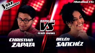 Belén Sánchez vs Christian Zapata - "Duele el amor" - Batallas - T2 - La Voz Ecuador