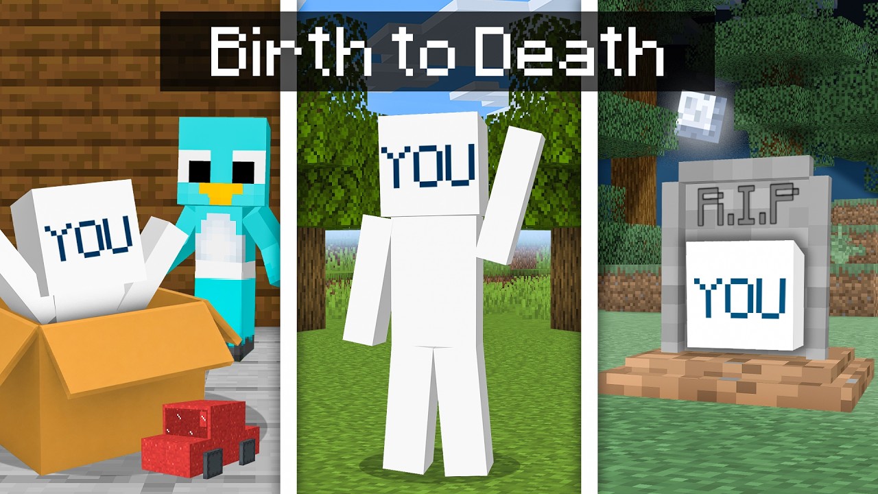 BIRTH to DEATH of YOU in Minecraft