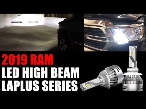 How to Install 2019 2020 2021 Ram 1500(Reflector BigHorn) Headlight High Beam LED Bulbs