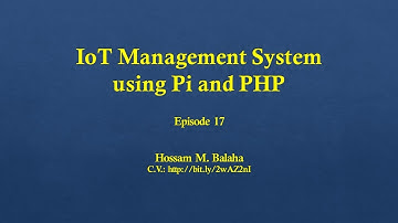 HMB | IoT Management System using Pi and PHP | Front-end | Episode 17