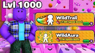 The New BEST WILD AURA and WILD TRAIL got me LEVEL 1000 in +1 Speed Keyboard Escape!