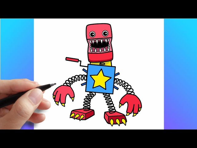 How To Draw Boxy Boo - Project: Playtime  Easy Step By Step Drawing  Tutorial 