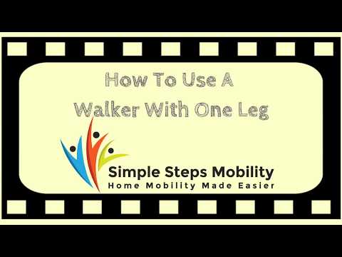 How To Use a Walker With One Leg