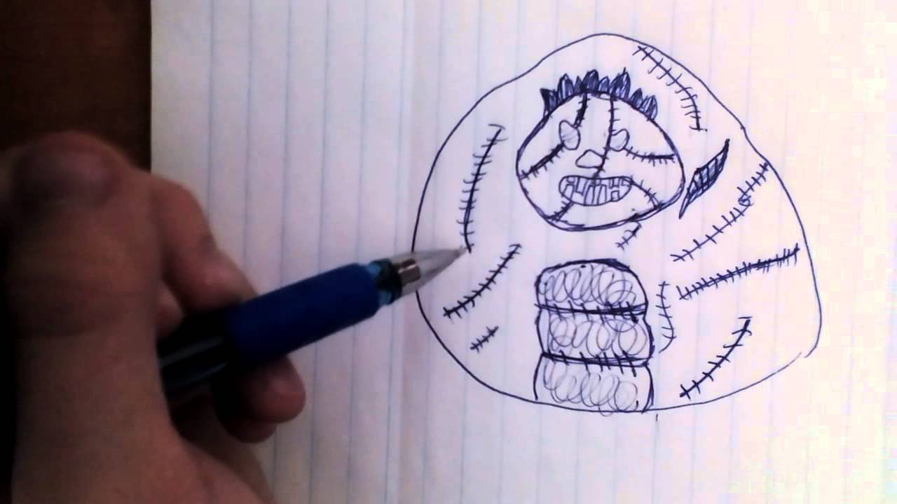 Как нарисовать пуджа из доты 2 поэтапно