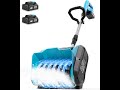 Electric Cordless Snow Shovel, Snow Blower Cordless, 13"x6" Clearing Path, Directional Plate