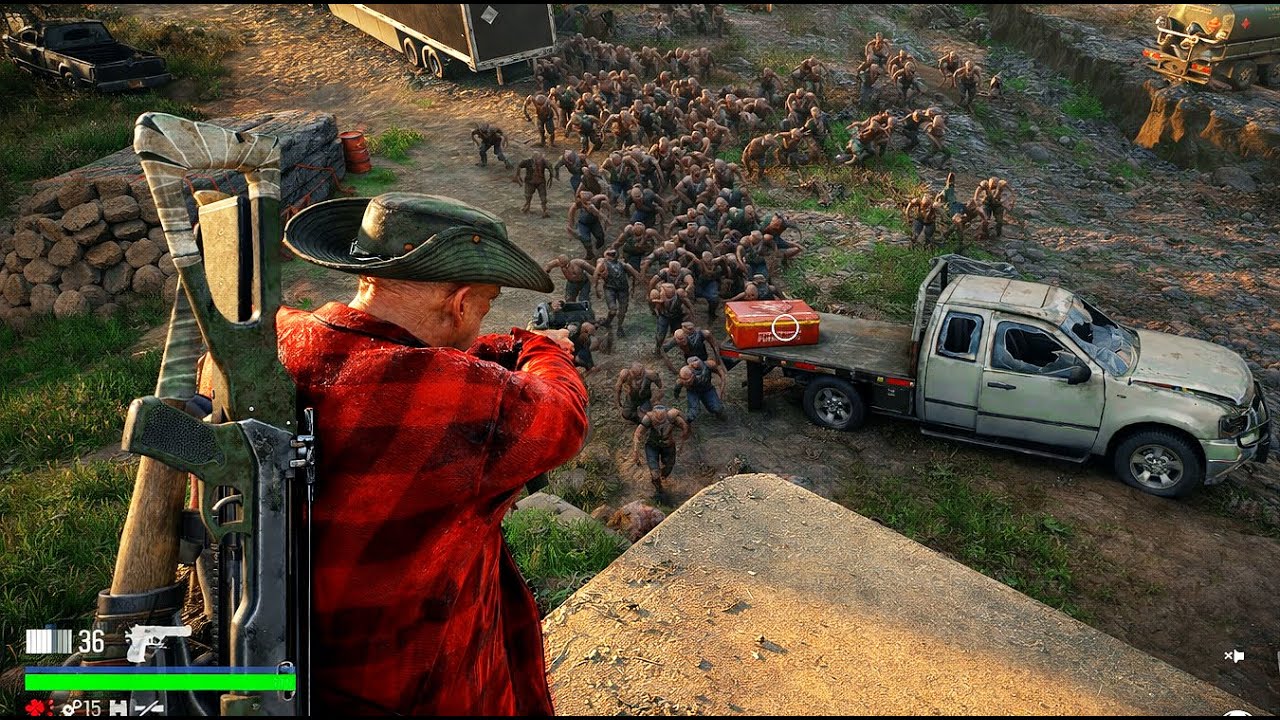 Deal with zombies with a Pistol that only has 22 bullets . Days Gone Horde Mission ULTRA 4K