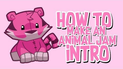 HOW TO MAKE AN ANIMAL JAM INTRO! FAST AND EASY! | Stariies 🖤