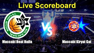 Maccabi Heat Haifa vs Maccabi Kiryat Gat Live Score - Israel Basketball League