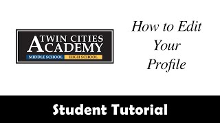 Schoology Student Tutorial: How to Edit Your Profile