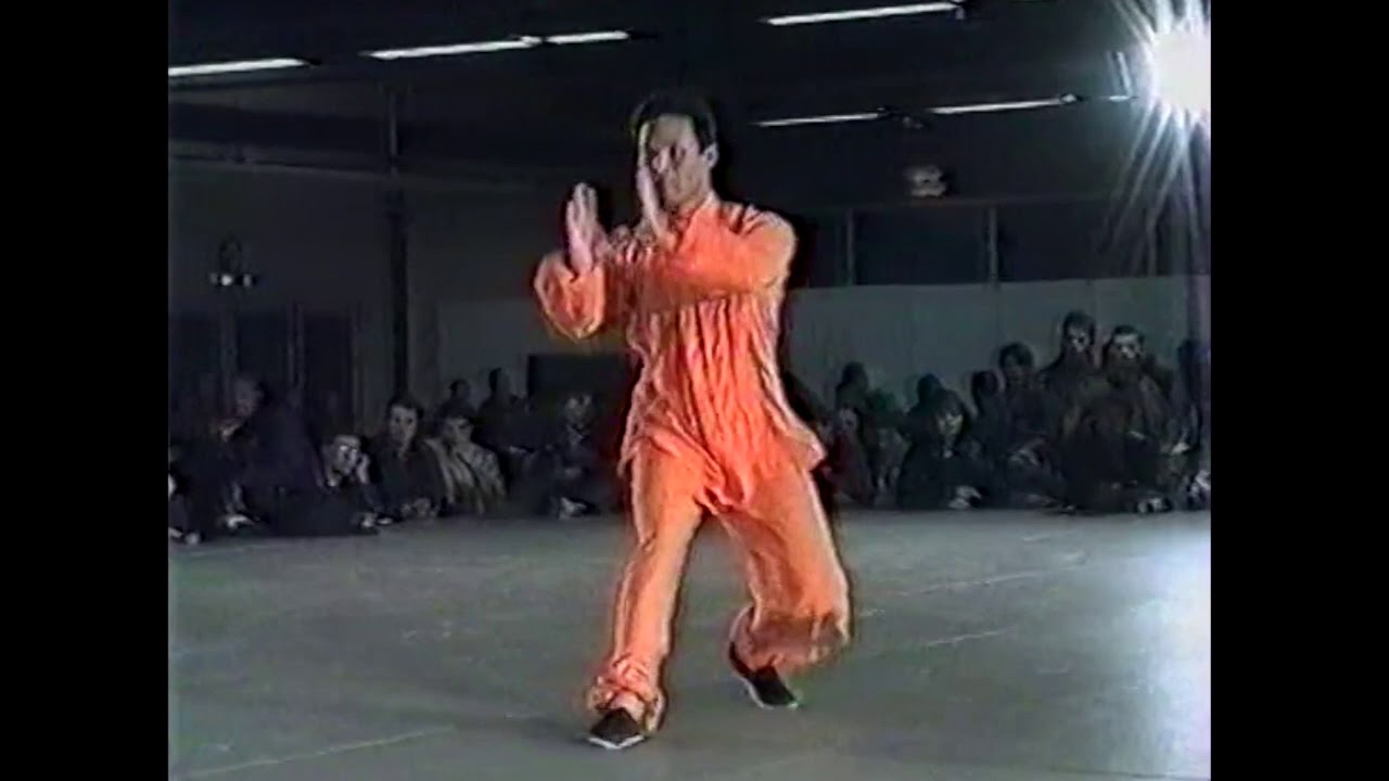 Démonstration de Bagua Zhang par Maître Kunlin Zhang, journée des Arts Martiaux 1995