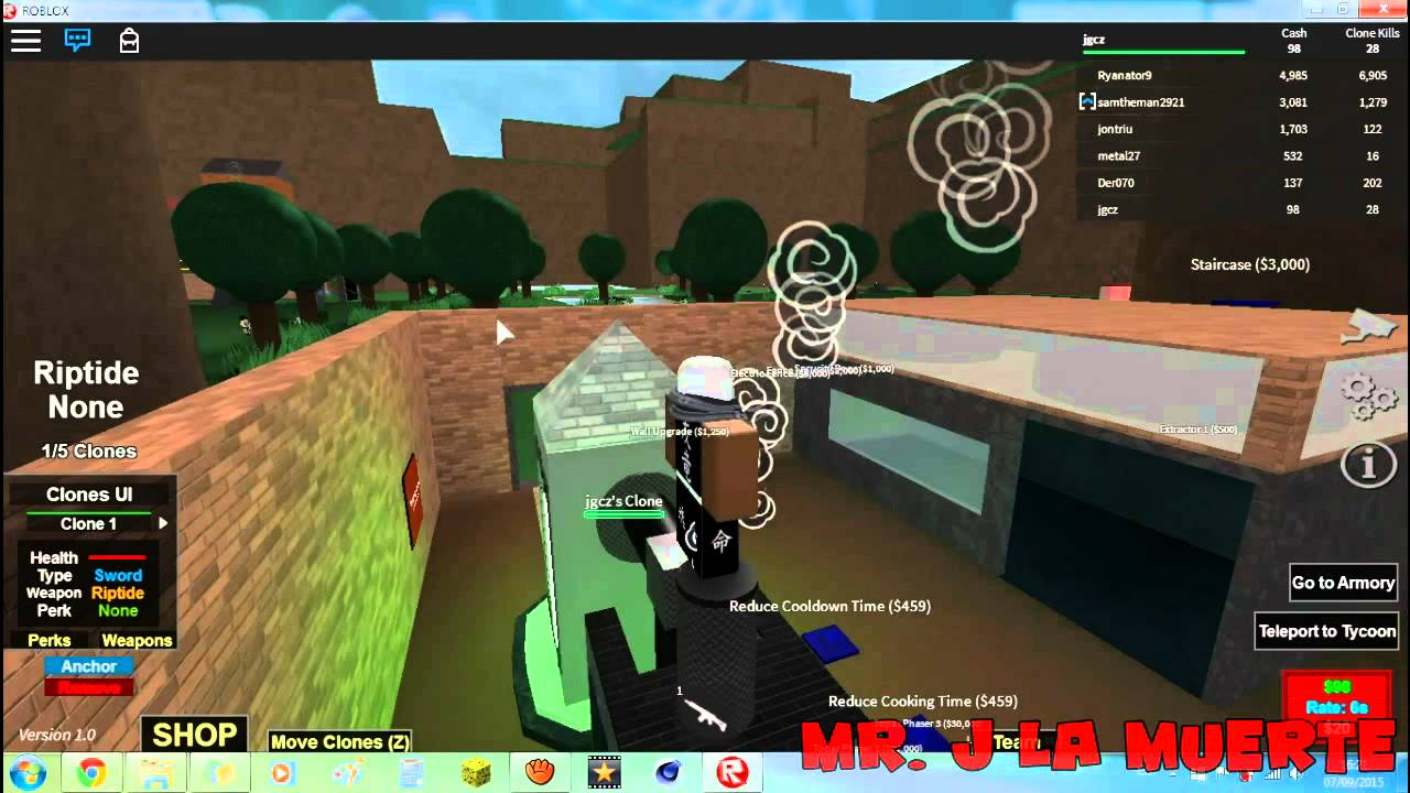 Roblox (Mr.J): Probando The clone factory!