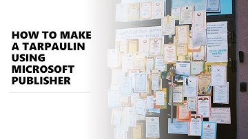How To Create A Banner or Tarpaulin in Microsoft Publisher (Very Easy Steps)