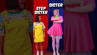 น้องสาว vs น้องสาวต่างบุพการี! #shorts #dance #trend #sister #rec #joke #stepsisters