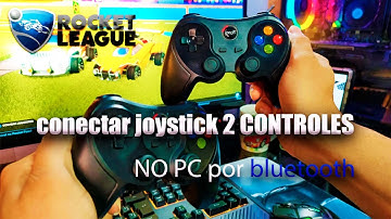 conectar joystick 2 CONTROLES NO PC por bluetooth teste no jogo rocket league