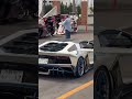 This white Lamborghini stole the entire show! 🔥 #lamborghini #supercars #shorts
