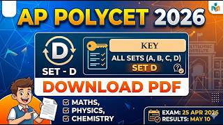 “AP POLYCET (Exam on 25-04-2026):  Key  Prepared by SREE Academy Team, Tirupati.” screenshot 2