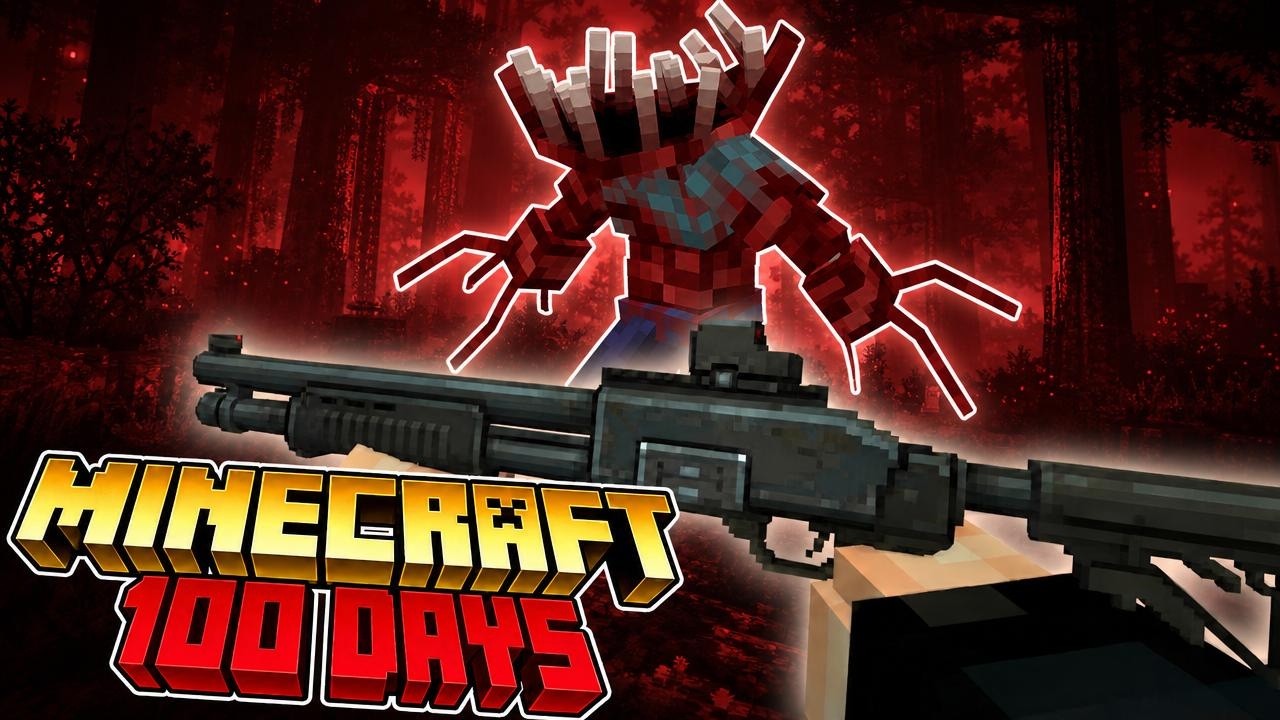 I Survived 100 Days In An INFINITE Zombie Apocalypse In Hardcore Minecraft