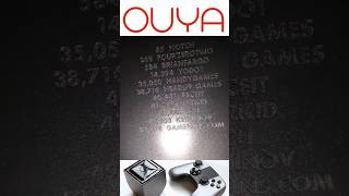 Names Etched On The Ouya Console #kickstarter #ouya #gaming #android #videogames