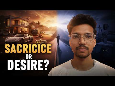 Increase your sacrifice or decrease your desire.