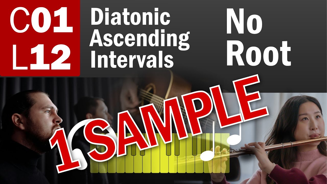 C01 L12 Diatonic Intervals - II, III, IV, V, VI, VII, VIII - Different ...