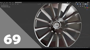 Blender 2.8 Car Modeling Tutorial - Part 69 (The Tire Rims - C)