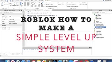 HOW TO make a SIMPLE Roblox Level Up System