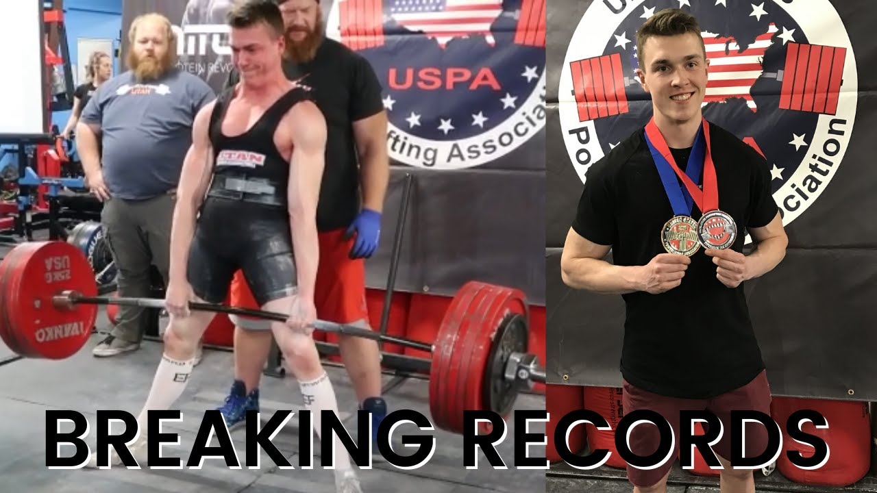 MY FIRST POWERLIFTING MEET Setting State Records Junior Elite Total