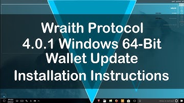 Wraith Protocol Windows 64-Bit | 4.0.1 Update Installation Instructions