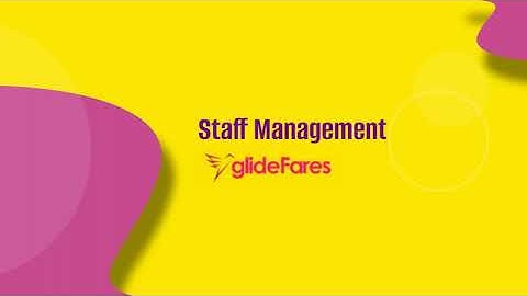 Configure Staff Management Add-ons in GlideFares | Streamline Team Access & Permissions