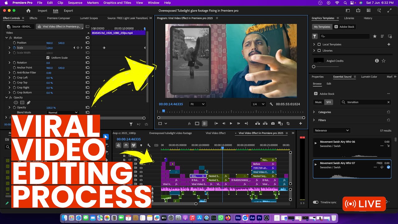 Viral Video Editing in Premiere pro 2025 & After Effect 2025 - YouTube
