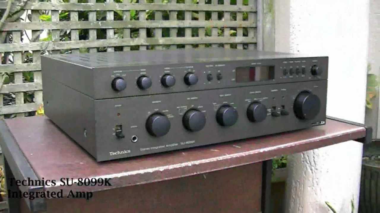 Technics SU-8099K Amplifier - YouTube