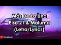 Más De La Una - Piso 21 &amp; Maluma (Letra/Lyrics) HD