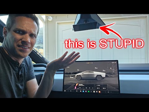 Tesla Cybertruck Rear View Mirror is WORTHLESS. How to Remove it!
