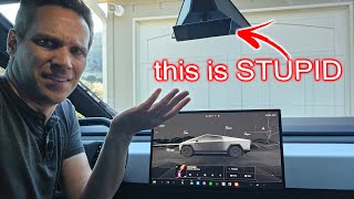 Tesla Cybertruck Rear View Mirror is WORTHLESS. How to Remove it!