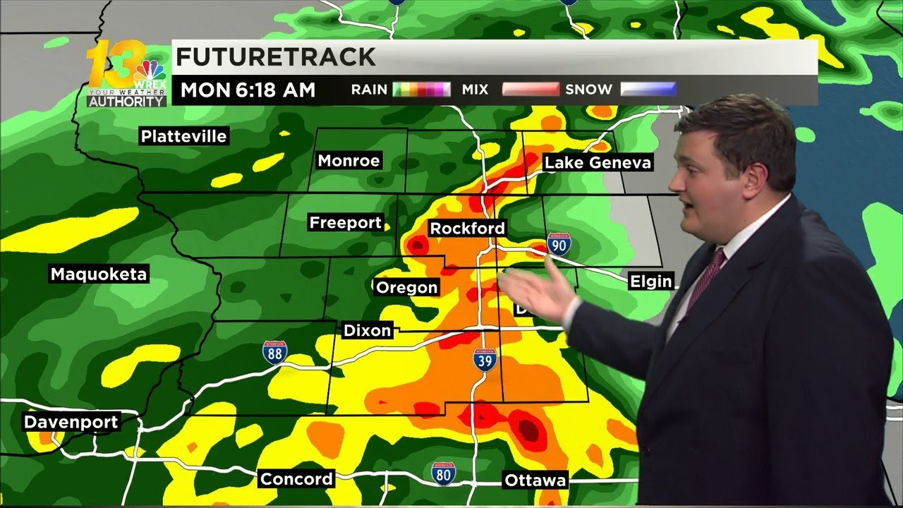 Clouds lead to multiple rain chances Sunday into Monday - YouTube