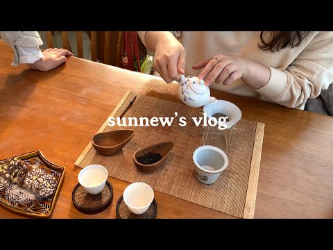 뭐라도 해보려는 VLOG │ 비건버거부터 육전까지 전부 나였다 │ 차 내리기 체험 │ 동남아음식 대실패 │ 명절음식 만들기