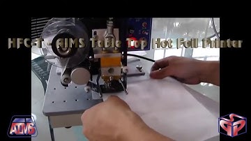 HFC-T - AIMS Table Top Hot Foil Coder. info@coding-india.com
