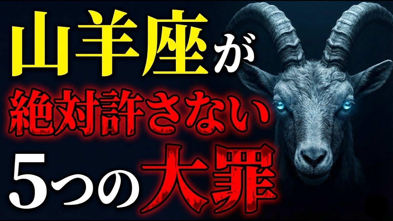 【怒らせたら最後】山羊座があなたを絶対に許さない5つの大罪