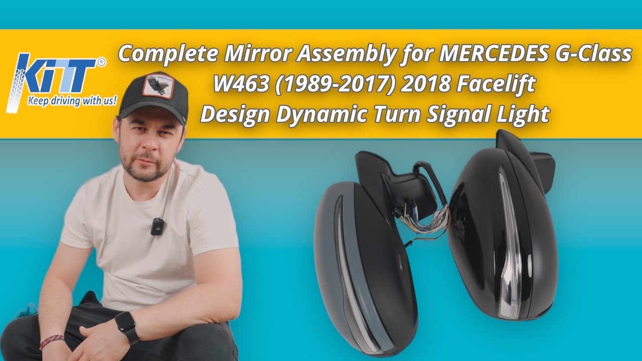 Mirror Assembly for MERCEDES G-Class W463 (1989-2017) 2018 Facelift Design Dynamic Turn Signal Light