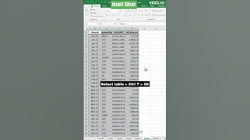 Insert Slicer in Table #shorts #shortvideo #excel #exceltutorial #trending