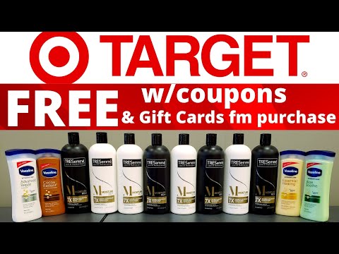 TARGET ALL FREE WITH COUPONS-TARGET Gift Card with purchase-You guys are going to love this deal.