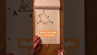 How to use the amazing cosine rule.  #maths #trigonometry #triangles