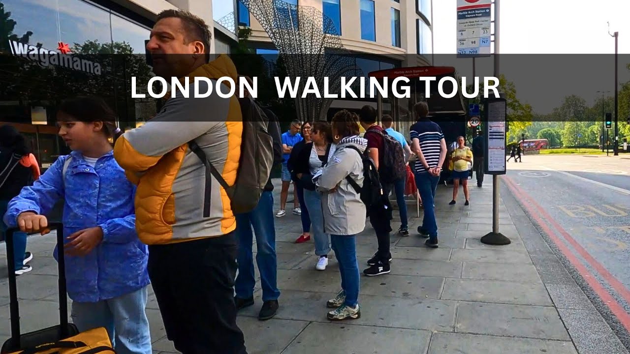 Edgeware road walking tour --  Marylebone- London walk - England