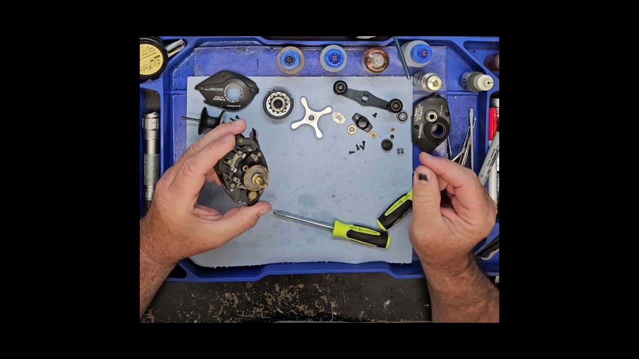 Vintage reel repair: Shimano B Mag 1001 repair and upgrade - YouTube