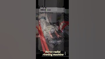 Servo radial riveting machine commissioning and training, automotive parts riveting machinery。