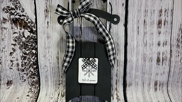 FOURTH DOLLAR TREE SLED CHRISTMAS ORNAMENT SUPER C...