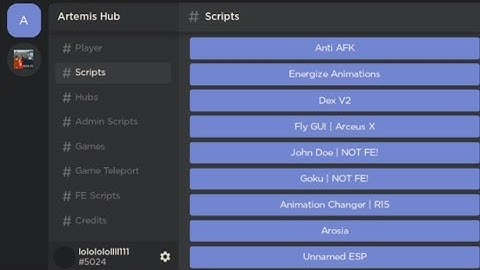 Arceus x Artemis Hub Cool gui has many features | spdmteam