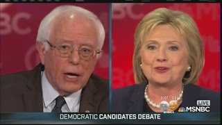 Clinton, Sanders Have Fiery Exchange As They Go Head-To-Head For First Time